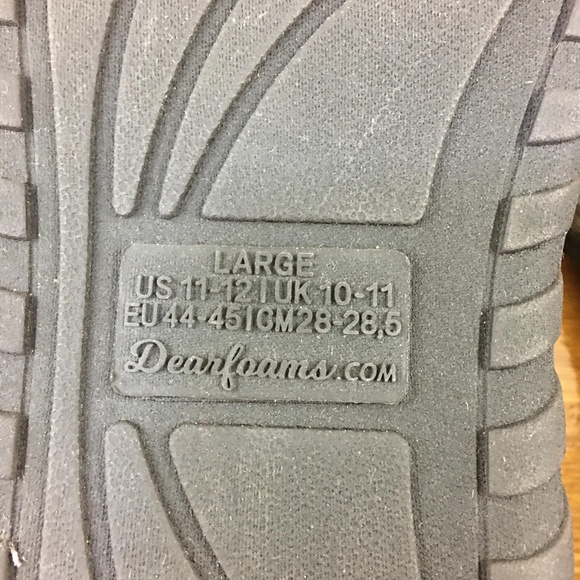 Dearforms Memory Foam  slipper size 11-12 - Picture 6 of 6